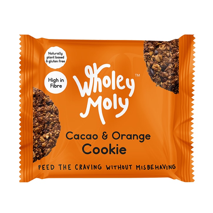 Wholey Moly Cookies Cacao & Orange 38g image 1