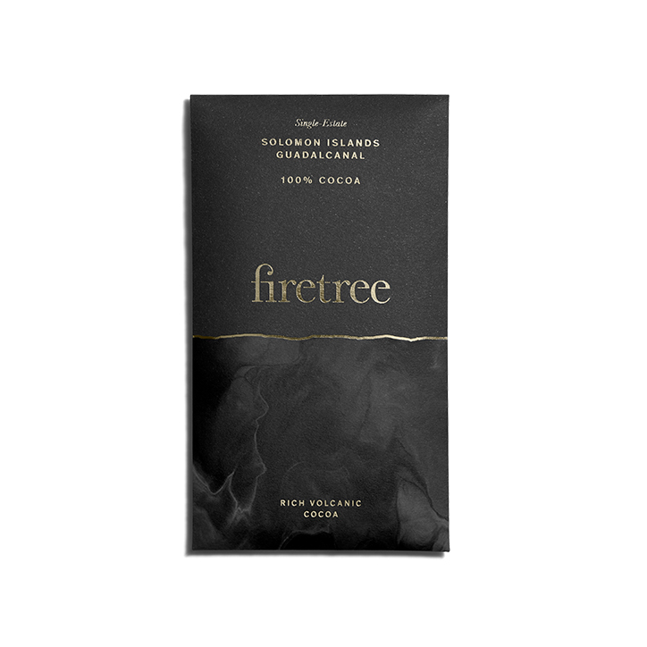 Firetree Solomon Islands, Guadalcanal 100% Cocoa Bar 25g image 1