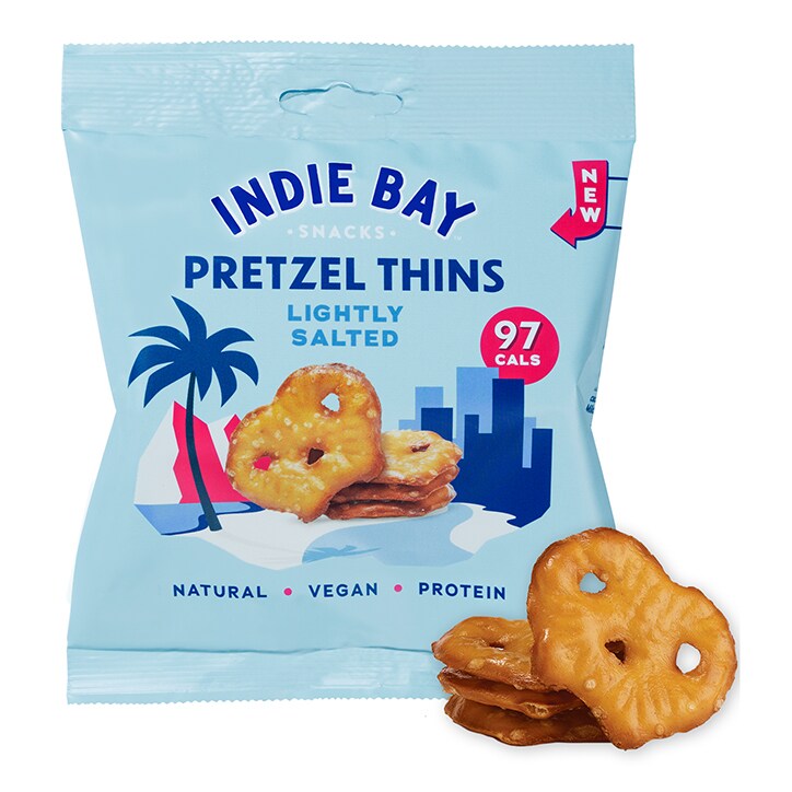 Indie Bay Pretzel Thins Lightly Salted 24g image 2