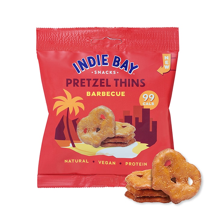 Indie Bay Snacks Pretzel Thins Barbecue 24g