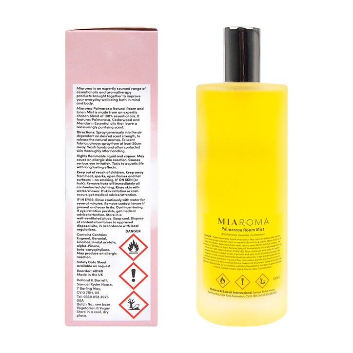 Miaroma Palmarosa Room Mist 100ml image 2