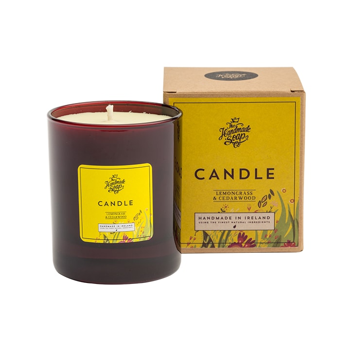 The Handmade Soap Company Lemongrass & Cedarwood Soy Wax Candle 160g-1