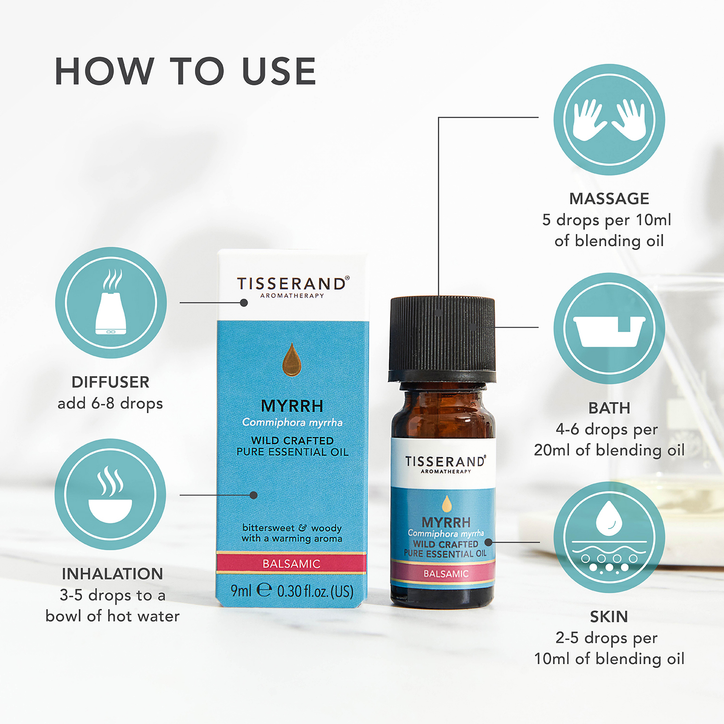 Tisserand Myrrh Wild Crafted Pure Essential Oil 9ml image 4