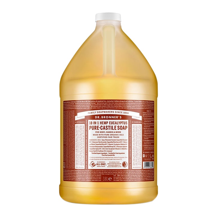 Dr Bronner's Eucalyptus Pure-Castile Liquid Soap 3.79l