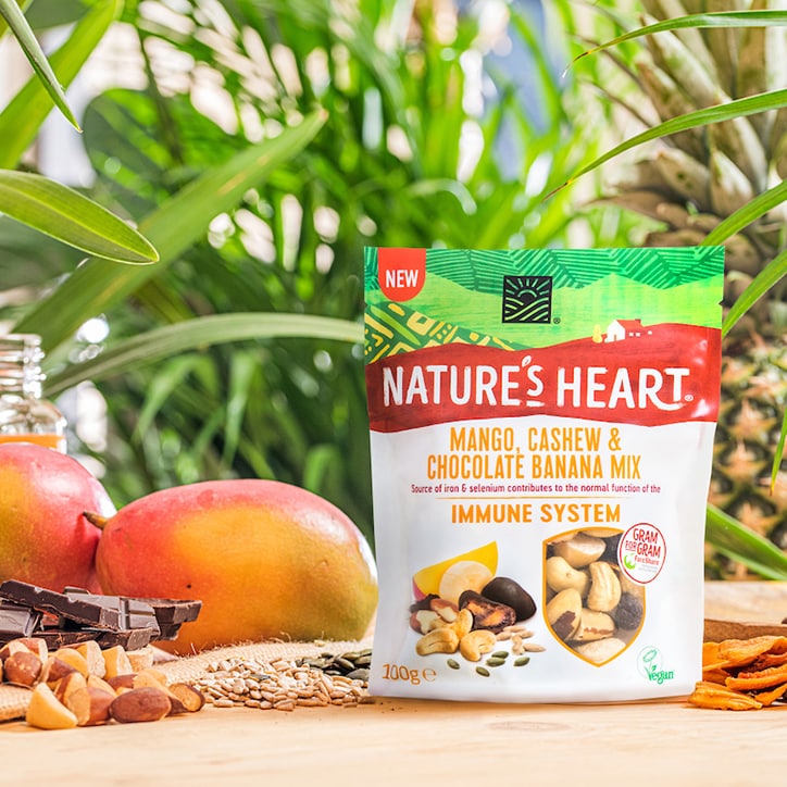 Nature's Heart Mango, Cashew & Chocolate Banana Immune System Mix 100g image 4