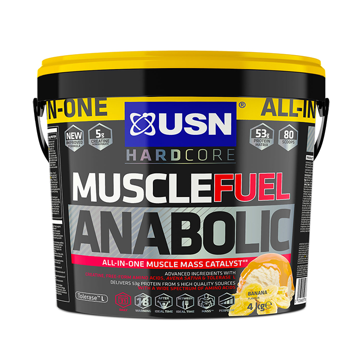 USN Muscle Fuel Anabolic All-In-One Shake Banana 4kg image 1