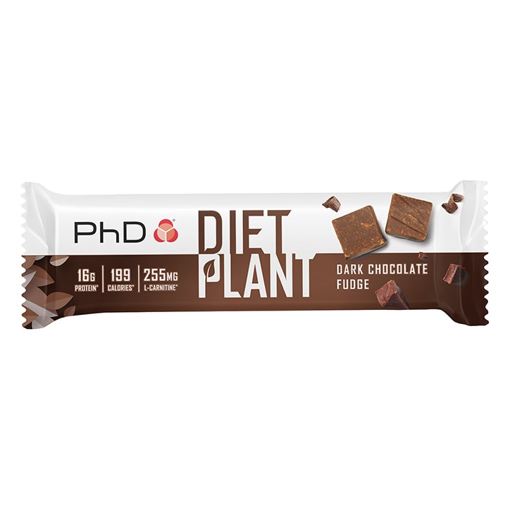PhD Nutrition Diet Plant Bar Dark Chocolate Fudge 55g