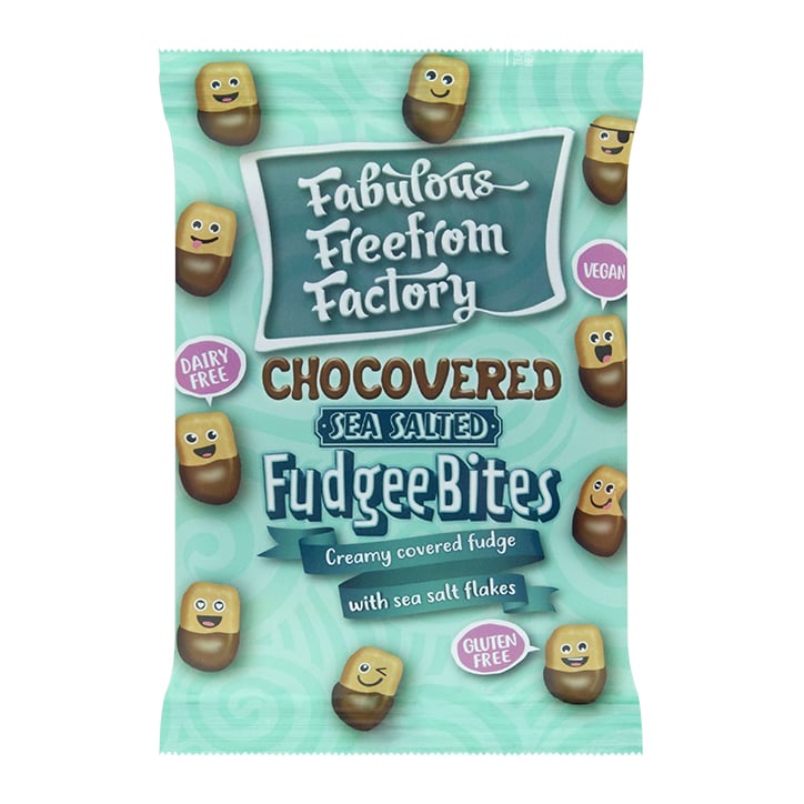 Fabulous Freefrom Factory Dairy Free Sea Salted Fudgee Bites 65g image 1