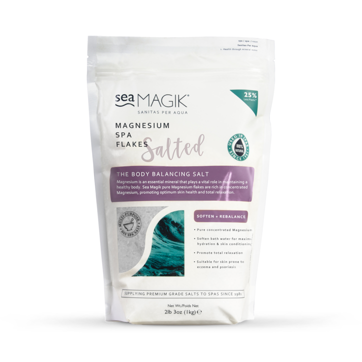 Sea Magik Salted Magnesium Spa Flakes 1Kg image 1