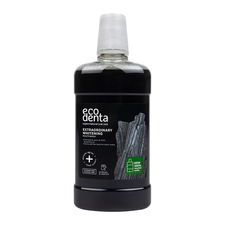 Ecodenta Extra Whitening Mouthwash with Black Charcoal 500ml-1