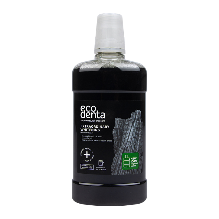 Ecodenta Extra Whitening Mouthwash with Black Charcoal Holland & Barrett
