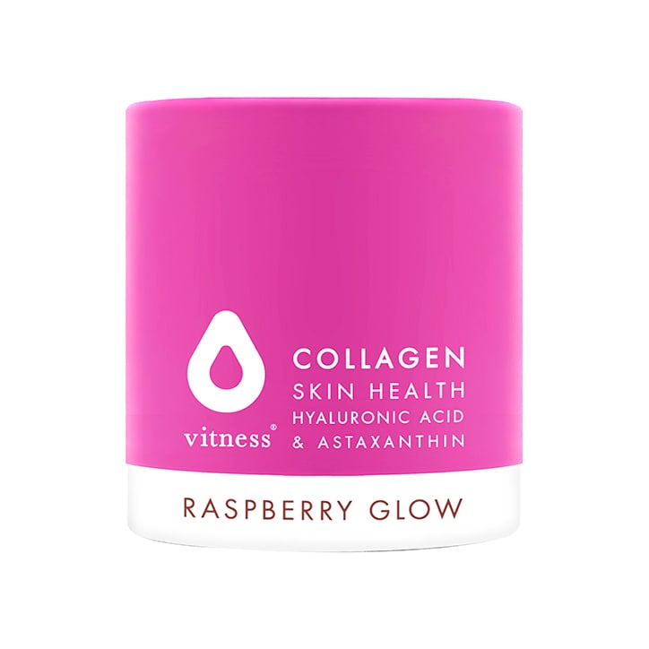 Vitness Collagen Powder Hyaluronic Acid & Astaxanthin Raspberry Glow 100g-1