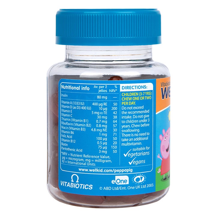 Vitabiotics Wellkid Peppa Pig Multi-Vitamin Strawberry Flavour 30 Jellies