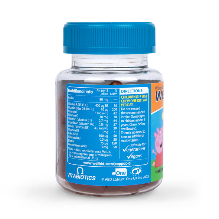 Vitabiotics Wellkid Peppa Pig Multi-Vitamin Strawberry Flavour 30 Jellies image 3
