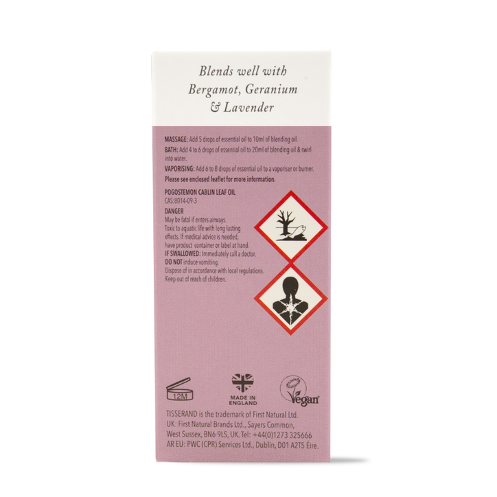 Tisserand Patchouli Organic Pure Essential Oil 9ml | Holland & Barrett