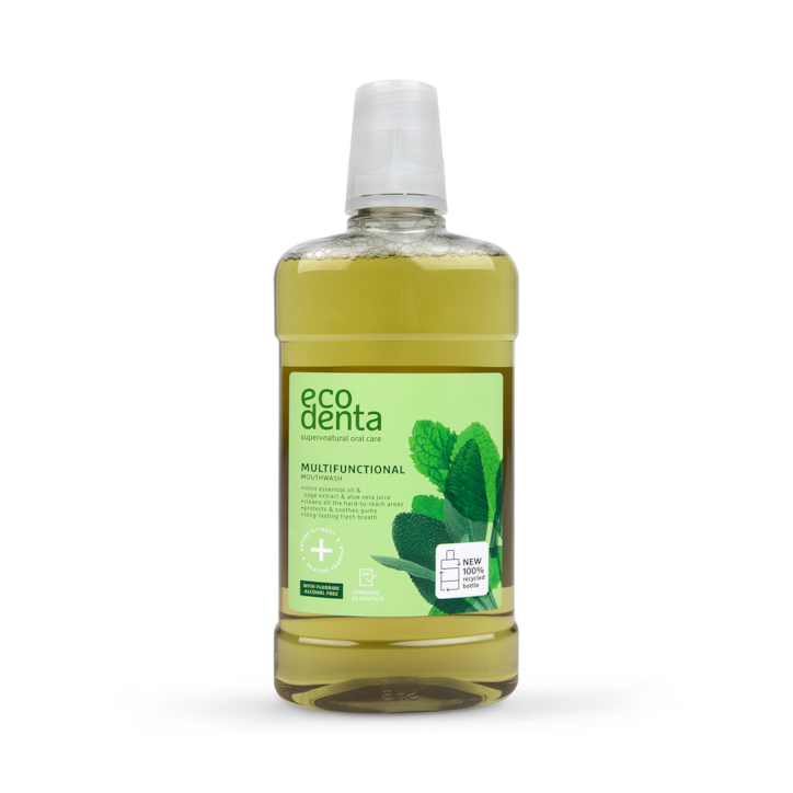 Ecodenta Multifunctional Mouthwash with Mint Oil 500ml image 1