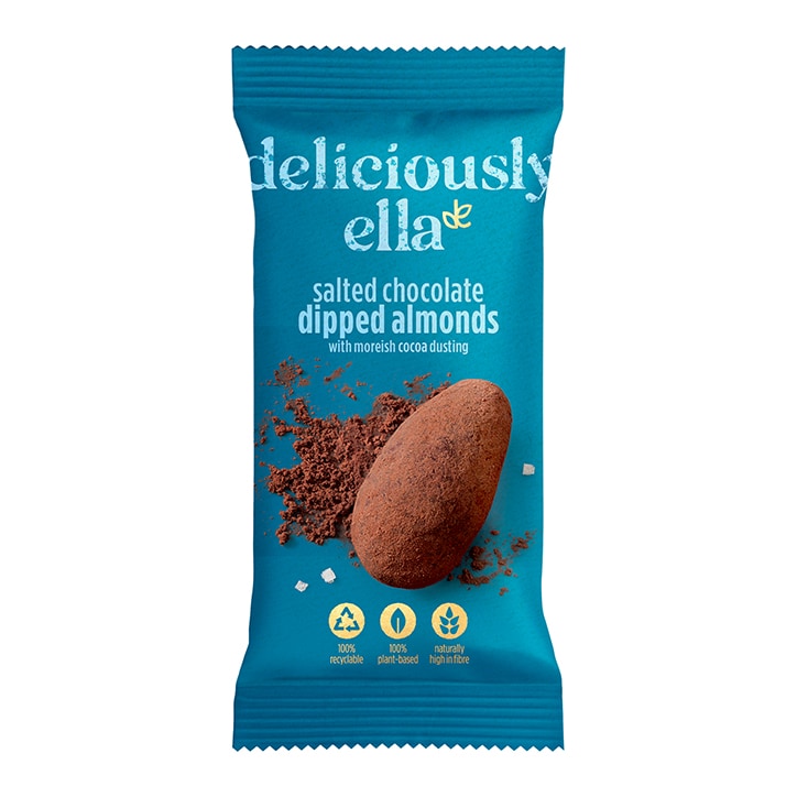 Deliciously Ella Salted Chocolate Dipped Almonds 30g | Holland & Barrett