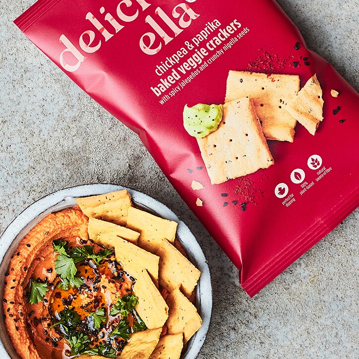 Deliciously Ella Chickpea & Paprika Baked Veggie Chips 100g image 2