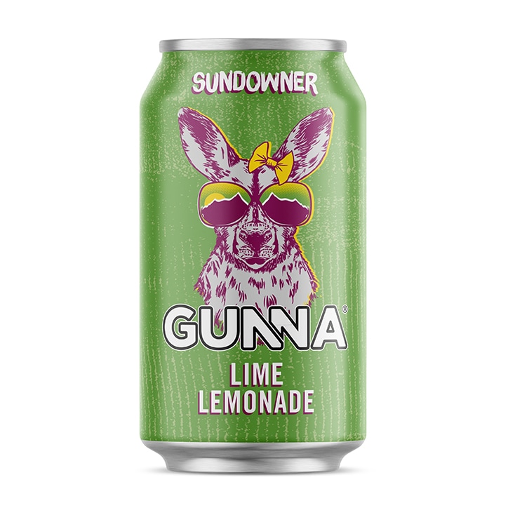 Gunna Sundowner Lemonade & Lime 4 x 330ml image 2