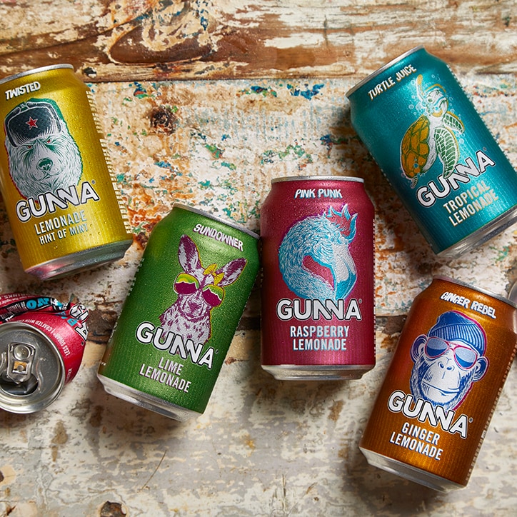 Gunna Sundowner Lemonade & Lime 4 x 330ml image 4
