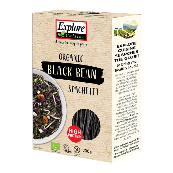 Explore Cuisine Organic Black Bean Spaghetti 200g