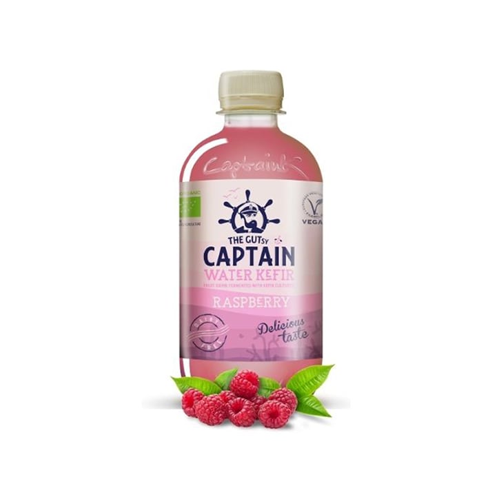 The GUTsy Captain Kombucha Water Kefir Raspberry 400ml image 2