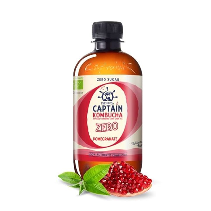The GUTsy Captain Kombucha Zero Pomegranate 400ml image 2