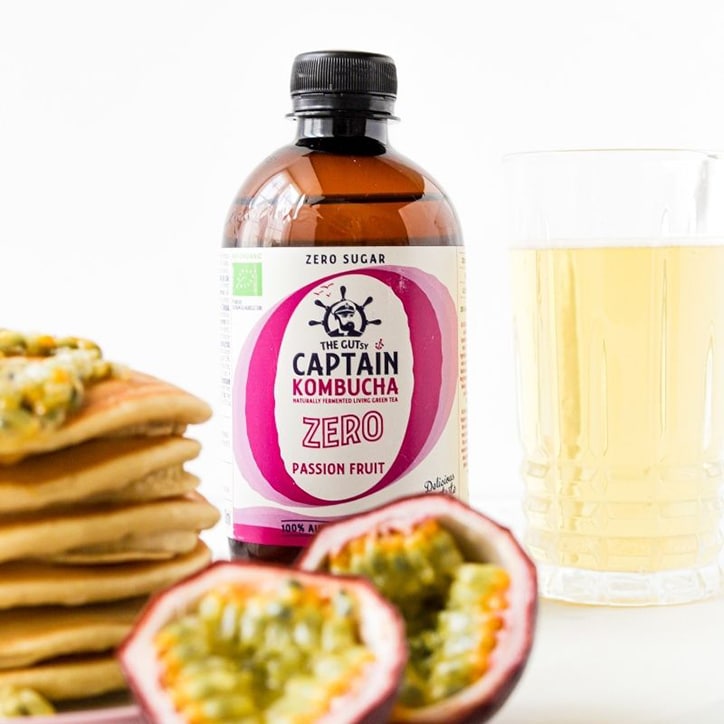 The GUTsy Captain Kombucha Passion Fruit Zero Passionfruit 400ml image 3