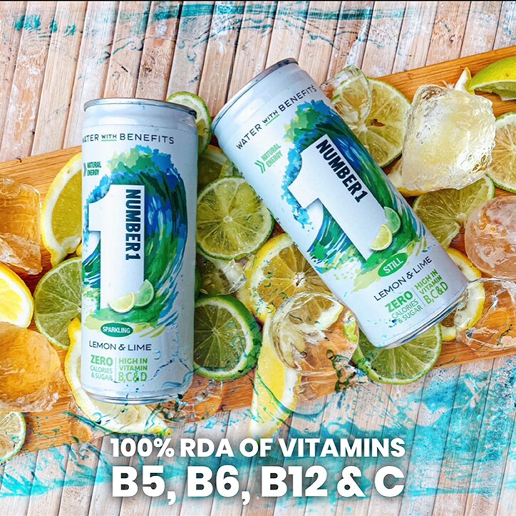 Number1 Vitamin Water Still Lemon & Lime 250ml image 3