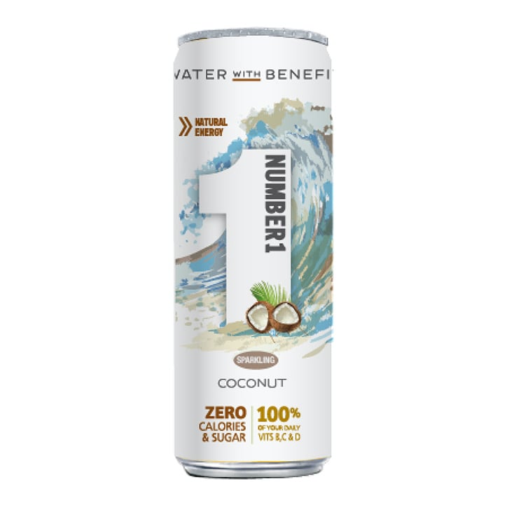 Number1 Vitamin Water Sparkling Coconut 250ml image 1