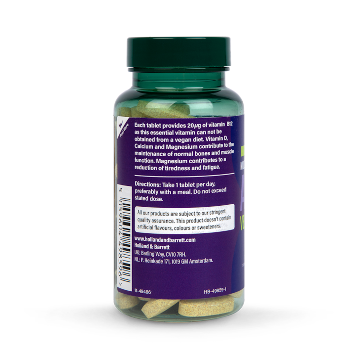 Holland & Barrett High Strength ABC to Z Vegan Multivitamins 60 Tablets image 2