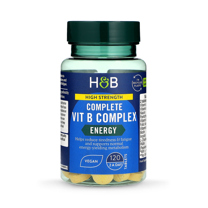 Holland & Barrett High Strength Complete Vit B Complex 120 Tablets image 1