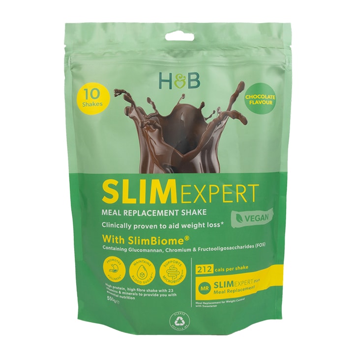 Holland & Barrett SlimExpert Meal Replacement Shake Vegan Chocolate Flavour 550g