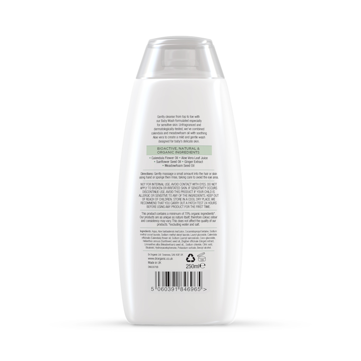 Dr Organic Baby Calendula Top to Toe Baby Wash image 2