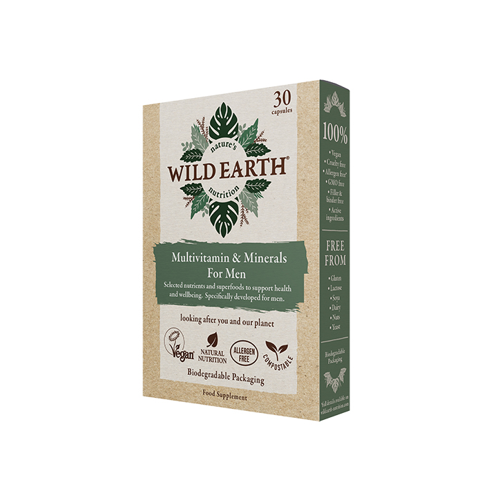 Wild Earth Multivitamin & Minerals For Men 30 Capsules image 3
