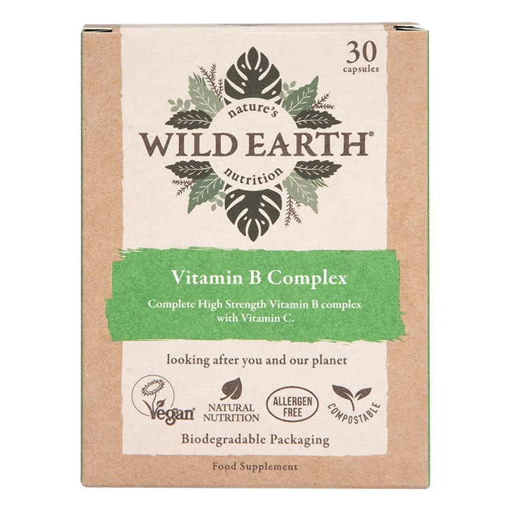 Wild Earth Vegan Vitamin B Complex 30 Capsules-1