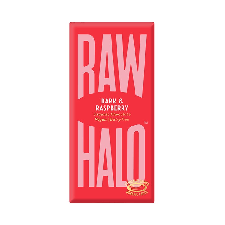 Raw Halo Vegan Dark & Raspberry Raw Chocolate 70g-1