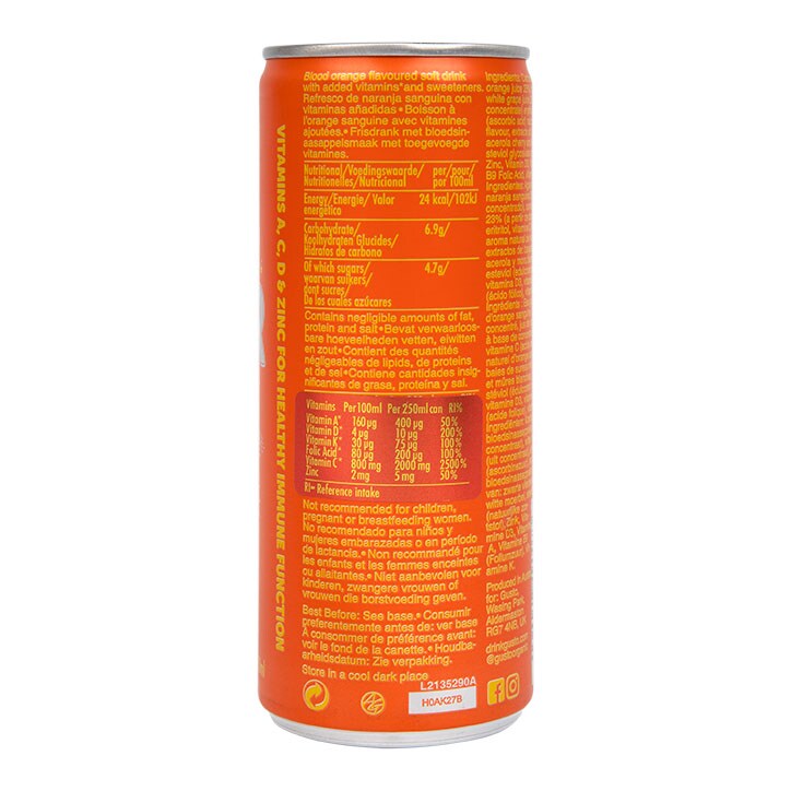 Gusto Immune Support Blood Orange 250ml image 2