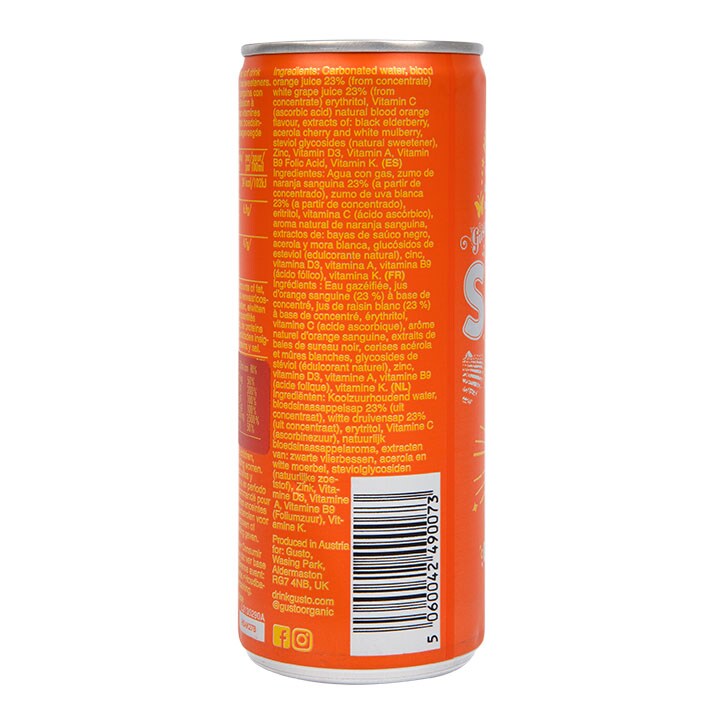Gusto Immune Support Blood Orange 250ml image 3