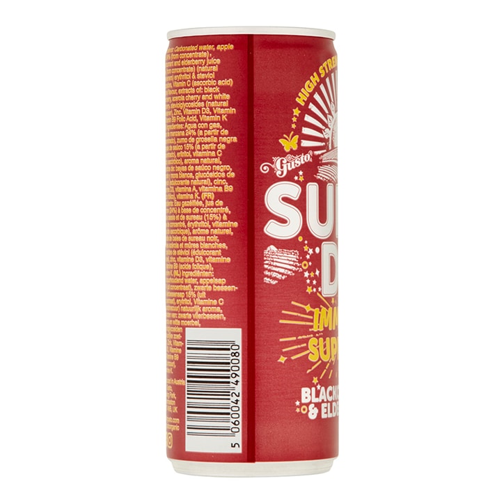 Gusto Immune Support Blackcurrant & Elderberry 250ml image 2