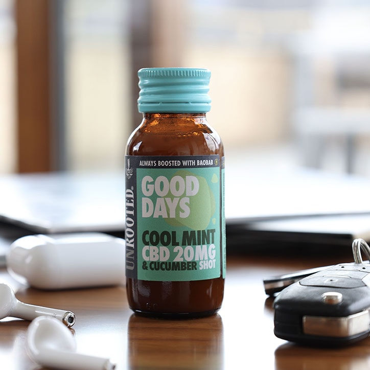 Unrooted Good Days – Cool Mint, CBD 20MG and Cucumber Shot 60ml image 3