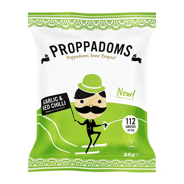 Family Secret Garlic and Chilli Proppadoms 25g image 1