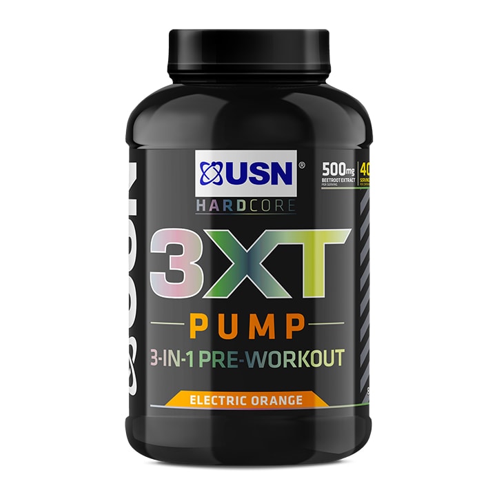 USN 3XT Pump 3-In-1 Pre-Workout Orange 840g