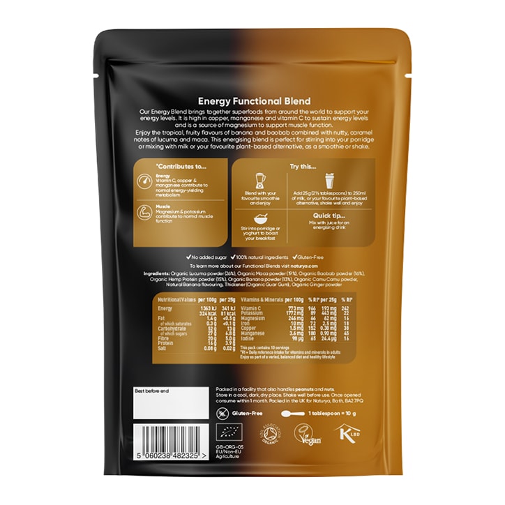 Naturya Organic Functional Blend Energy 250g image 2