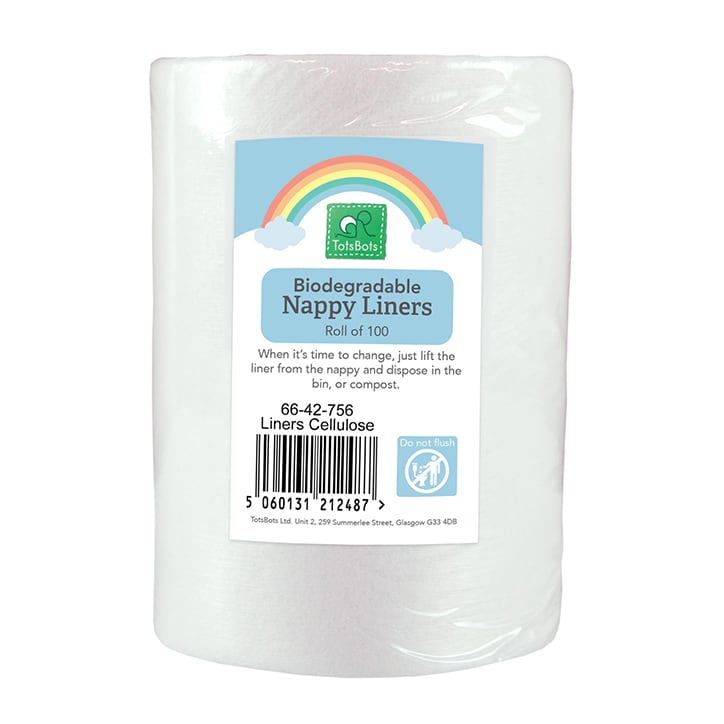 TotsBots Biodegradable Nappy Liners - Roll of 100-1