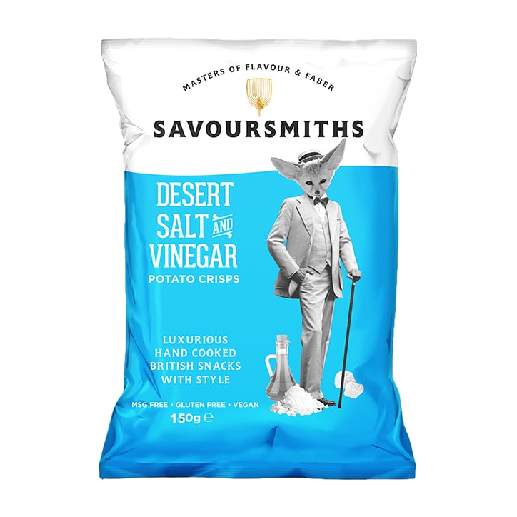 Savoursmiths Desert Salt & Vinegar Luxury English Potato Crisps 150g image 1