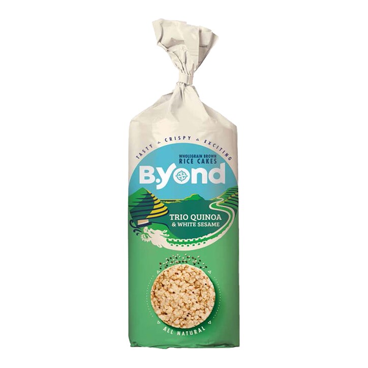 B.Yond Trio Quinoa & White Sesame Rice Cakes 100g image 1