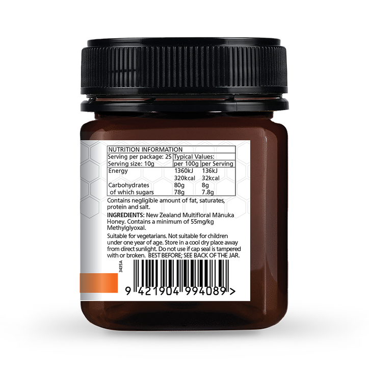 Manuka Lab Multifloral Manuka Honey 55 MGO 250g image 3