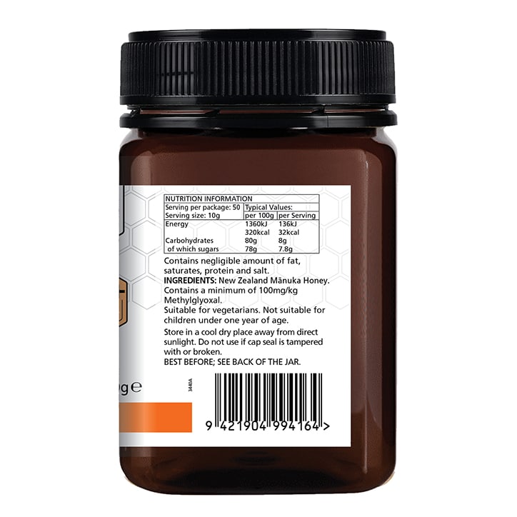 Manuka Lab Monofloral Manuka Honey 100 MGO 500g image 3