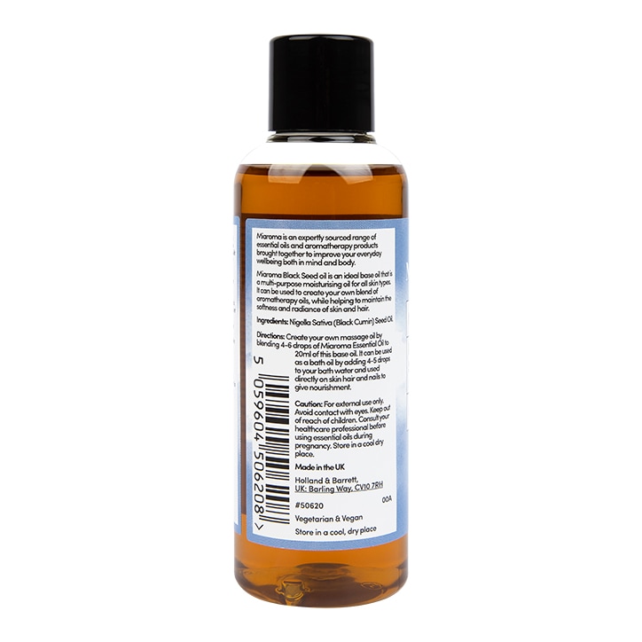 Miaroma Black Cumin Seed Base Oil 100ml image 2